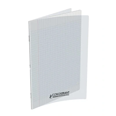 Afbeelding van Conquerant Cahiers Polypro, Monochromatisch, Transparant, 96 vel, Mat, Gelijnd papier, Softcover