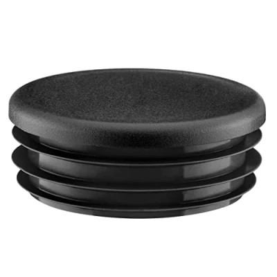 Afbeelding van Lamellenstop voor Ronde Buizen 35 mmZwart 4 Stuk Kunststof Eindkap Sluitdop Staalbuis mm doppen eindkappen sluitdoppen 3,5 cm EMFA ®