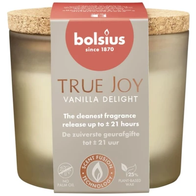 Afbeelding van Bolsius True joy geurglas vanilla delight