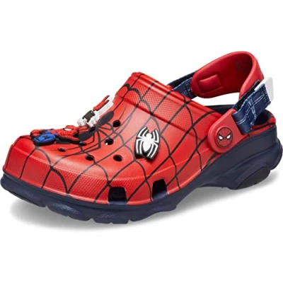 Afbeelding van Crocs Spider MAN ALL Terrain Unisex Muiltjes voor kinderen, Maat: 24/25, Navy Kunststof
