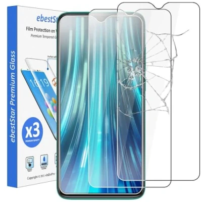 Afbeelding van ebestStar TemperedGlass [x3 Pack] voor Xiaomi Redmi Note 8 Pro Gehard glas Schutzfolie, Glass Screenprotector, Anti breuk, zonder bubbels [Note8pro: 161.4 x 76.4 8.8mm, 6.53&#039;&#039;]