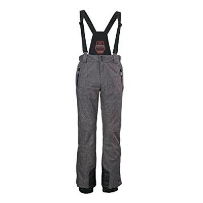 Afbeelding van KILLTEC Men&#039;s Skibroek/functionele broek met afneembare bandjes, randbescherming en sneeuwvanger KSW 146 MN SKI PNTS, antraciet gemêleerd, S, 38718 000