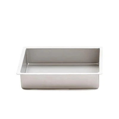 Afbeelding van Decora 62646 Professionele langwerpige geanodiseerde cakevorm, aluminium, zilver, 23 x 33 8 cm