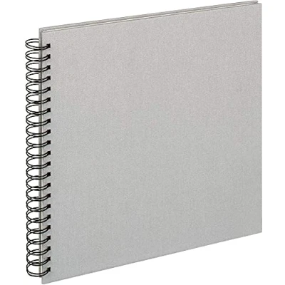 Afbeelding van walther design fotoalbum grijs 30 x cm spiraalalbum linnen, doek SA 510 D