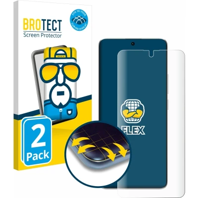 Afbeelding van BROTECT Screenprotector voor Xiaomi Redmi Note 13 Pro+ 5G Folie Beschermfolie transparant volledig dekking (2 Stuks)