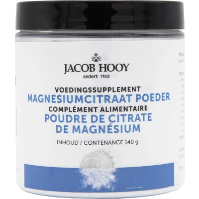 Afbeelding van 1+1 gratis Jacob Hooy Magnesiumcitraat Poeder (140gr)