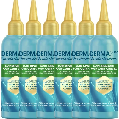 Afbeelding van DermaXPro by Head &amp; Shoulders Verzachtende Hoofdhuid Verzorging Met Aloë Vera extract 6 x 145 ml
