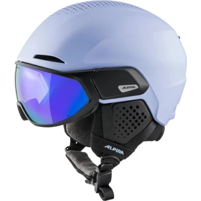 Afbeelding van Skihelm Alpina Alto Q Lite Lilac/Black Matt 55 59 cm