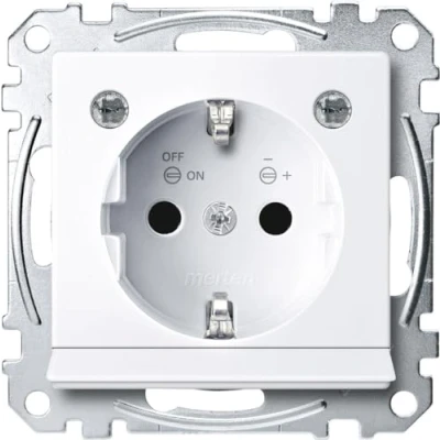 Afbeelding van Merten MEG2304 0325 Wandcontactdoos System M Wit