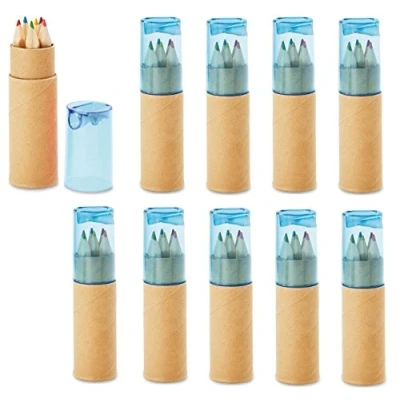 Afbeelding van notrash2003 12 sets van 6 mini pennen voor kinderen, gecertificeerd volgens EN71 1, 2 en 9 verjaardagscadeaus (blauw)