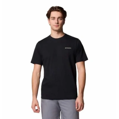 Afbeelding van Columbia North CASCADES Short Sleeve TEE Tshirt print, Heren, Maat: XL, Black