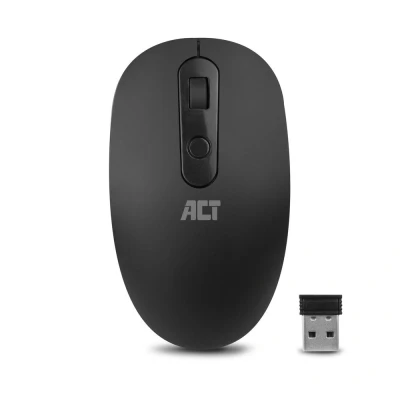 Afbeelding van ACT AC5110 Draadloze Muis 1200 DPI Nano Ontvanger Zwart