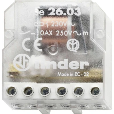 Afbeelding van Finder 26.03.8.110.0000 Stroomstootschakelaar Inbouw 1x NC, NO 110 V/AC 1 stuk(s)