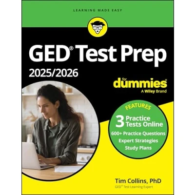 Afbeelding van GED Test Prep 2025/2026 For Dummies: Book + 3 Practice Tests Online
