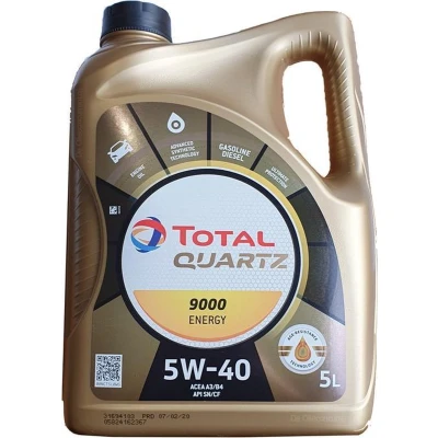 Afbeelding van Motorolie TOTAL Quartz 9000 Energy 5W40, 5L