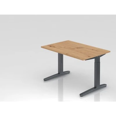 Afbeelding van XTRA XB 12 GG Bureau 120x80 Tafelhoogte I In hoogte verstelbaar Knoestige Eiken