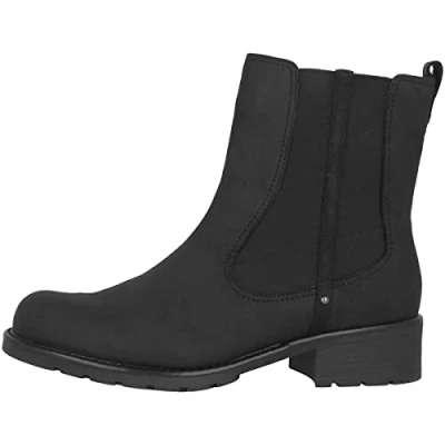 Afbeelding van Clarks Orinoco Club dameslaarzen, zwart (black leather), 37 EU