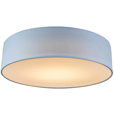 Afbeelding van QAZQA Plafondlamp blauw 40 cm incl. LED Drum