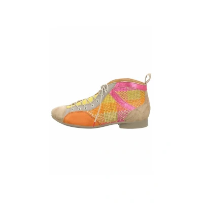 Afbeelding van Think! Veterpumps, Dames, Maat: 38, Fuxia kombi 9090 Leer