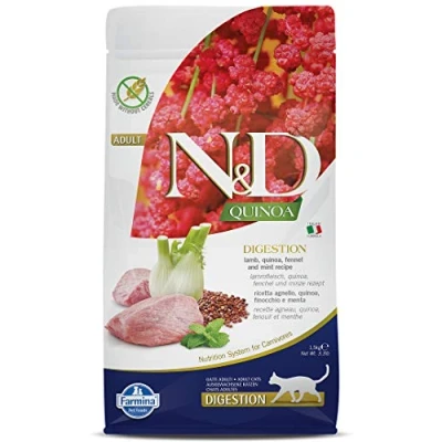 Afbeelding van N&amp;D Quinoa kattenvoeding Digestion Lam 1.5 kg.