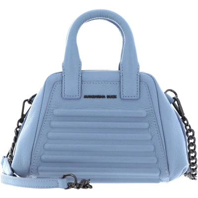 Afbeelding van MANDARINA DUCK Leren Handtas Schoudertas I Con Crossover Waterfall Blauwgrijs