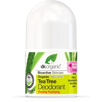 Afbeelding van 6x Dr. Organic Tea Tree Deodorant 50 ml