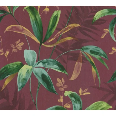 Afbeelding van AS Creation AP Jungle Chic 37704 3 377043 Rood / Groen