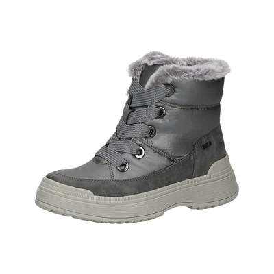Afbeelding van Caprice Snowboots, Dames, Maat: 41, Dk grey comb Textiel/ synthetisch