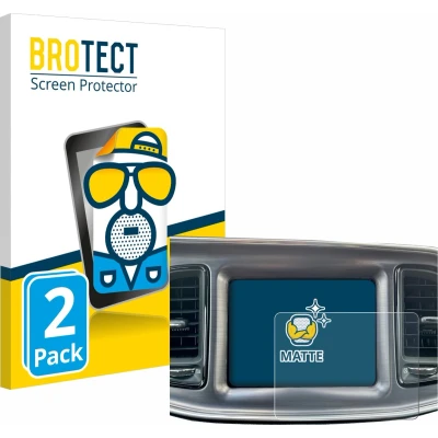 Afbeelding van BROTECT Screenprotector voor Dodge Challenger Uconnect 8.4&quot; 2015 2022 Folie Beschermfolie matte (2 Stuks)
