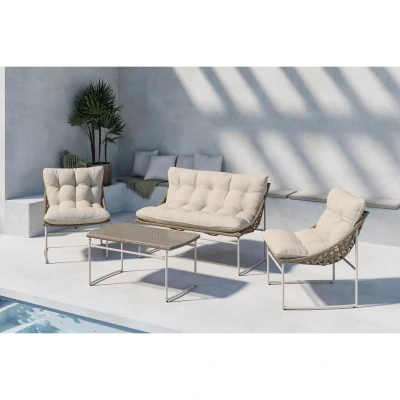 Afbeelding van Svea Ruben loungeset beige Stof