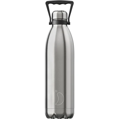 Afbeelding van Thermosfles Zilver Stainless Steel 1,8 Liter RVS Chilly&#039;s Edition L 10 X B H 41 Cm
