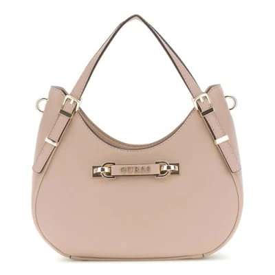 Afbeelding van GUESS Handtas Schoudertas Lefia Small Satchel Bag Simply Taupe