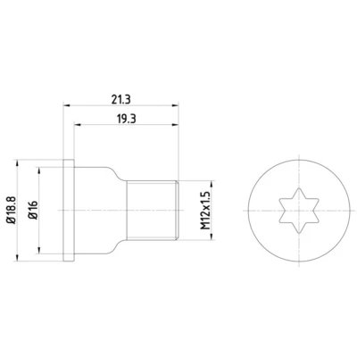Afbeelding van Schroef, remschijf TEXTAR TPM0005