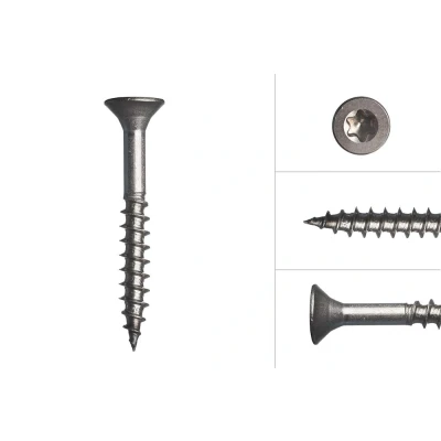 Afbeelding van Spaanplaatschroeven RVS A2 5 x 40 mm Torx 25 200 Stuks