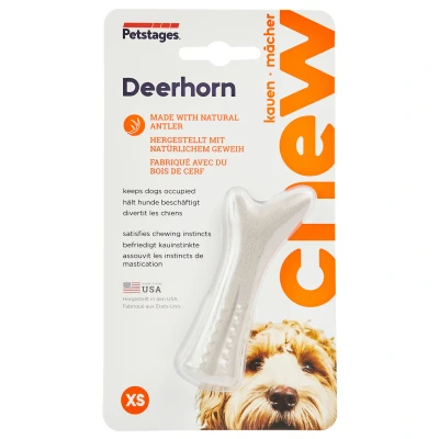 Afbeelding van Petstages Deerhorn Grijs Hondenspeelgoed Petite