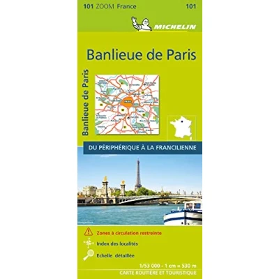 Afbeelding van PARIS BANLIEUE 11101 CARTE ZOOM MICHELIN KAART: Map