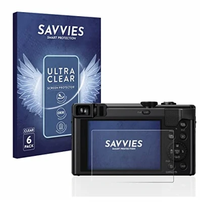 Afbeelding van Savvies (6 Stuks) Schermbeschermer voor Panasonic Lumix DMC TZ80 Screen Protector Ultra Transparant