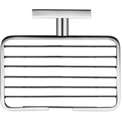 Afbeelding van Duravit, Zeepdispenser + Zeepbakje, Zeepmandje KARREE chroom