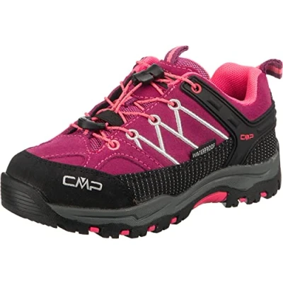 Afbeelding van CMP KIDS RIGEL Low TREKKING SHOES WP uniseks kind Trekkingschoenen Top, Donkerroze fluoroze, 39 EU