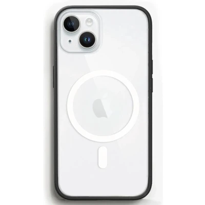Afbeelding van Woodcessories bio Clear Case MagSafe Geschikt voor iPhone 15 Plus Duurzaam Eco vriendelijk Gemaakt van materialen / White