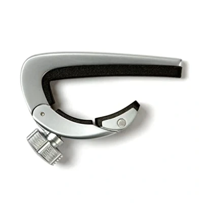 Afbeelding van Dunlop DPCSC Pivot capo Satin Chrome voor western en elektrische gitaar