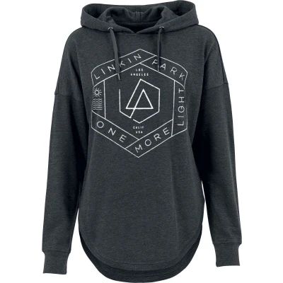 Afbeelding van Linkin Park One More Light Trui met capuchon antraciet gemêleerd XL