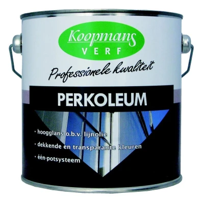 Afbeelding van Koopmans Perkoleum Hoogglans Dekkend Ready Mixed 2,5 ltr 13 wijnrood Buitengevel &amp; Tuin