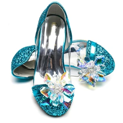 Afbeelding van ELSA &amp; ANNA® Meisjes Prinses Sneeuw Koningin Wedged Party Schoenen Sandalen BLU14 (28 EU)