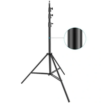 Afbeelding van Neewer Heavy Duty lichtstandaard, metalen 13ft/4m verstelbare fotografie statief standaard met ingebouwd veerkussen en 1/4 &quot;schroef voor studio LED licht, DSLR camera, maximale belasting: 10 kg