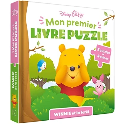 Afbeelding van DISNEY BABY Mon Premier livre puzzle 4 pièces Winnie et la forêt: 5 puzzles de