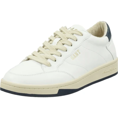 Afbeelding van GANT Prepus Sneakers laag, Heren, Maat: 45, White/dark blue Leer