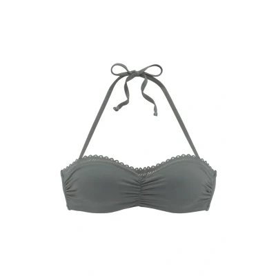 Afbeelding van s.Oliver Bandeau Bikinitop, Dames, Maat: 38xD, Oliv