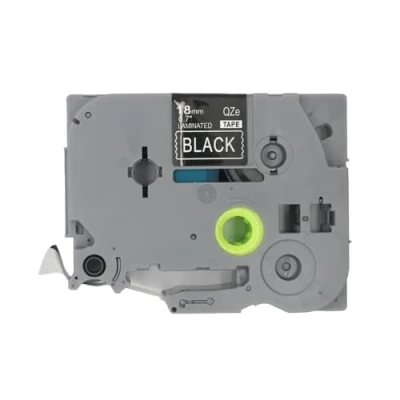 Afbeelding van BROVACS 1 Pack Wit op Zwart Gelamineerde Label Tape Compatibel voor Brother P Touch Printer TZ 345 TZe 18mm 3/4&quot; OPA4345