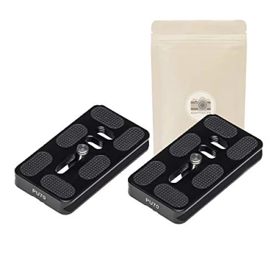 Afbeelding van 2 stuks PU 70 zolen type Arca Swiss Standard mm PU70 qr70 snelwisselplaat DB QR60 Benro Gitzo Induro B0 B1 B2 J1 N1 ronde staart vlak ADAPTOUT Frans merk